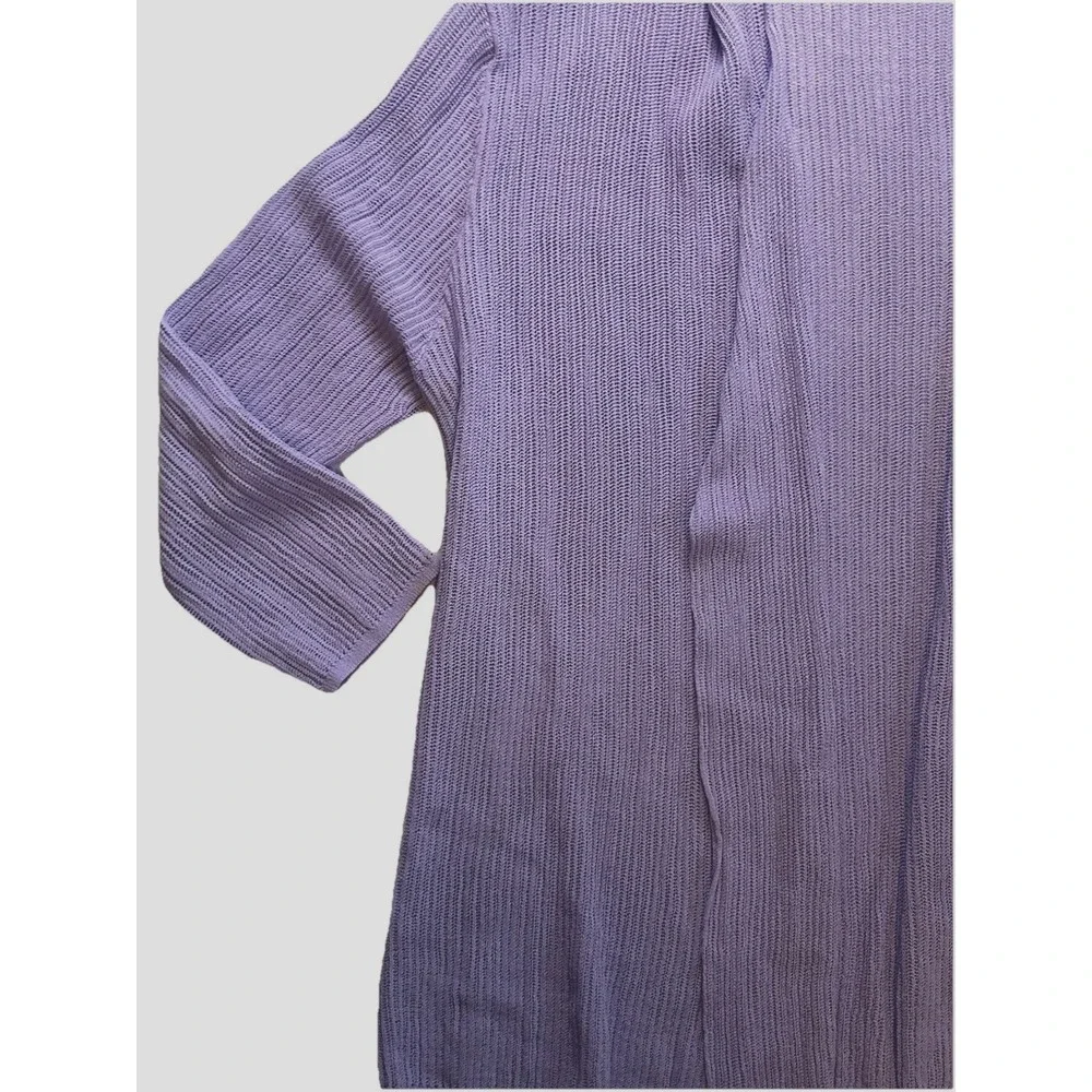 Coldwater Creek NEW Open Front Cardi Purple Women's Medium 10/12 Spring Easter